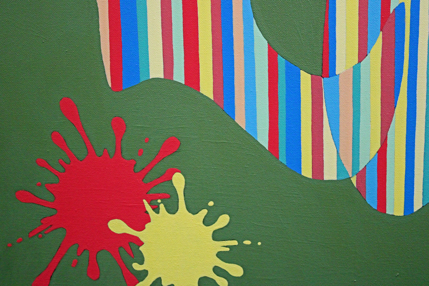LUSH a painting with a bold statement
