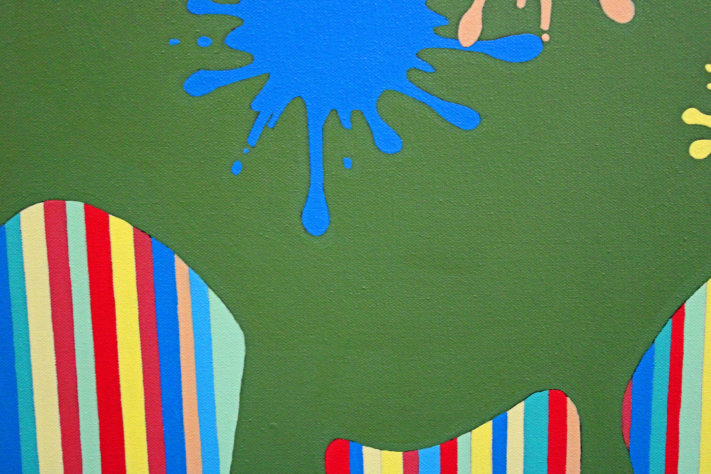 LUSH a painting with a bold statement