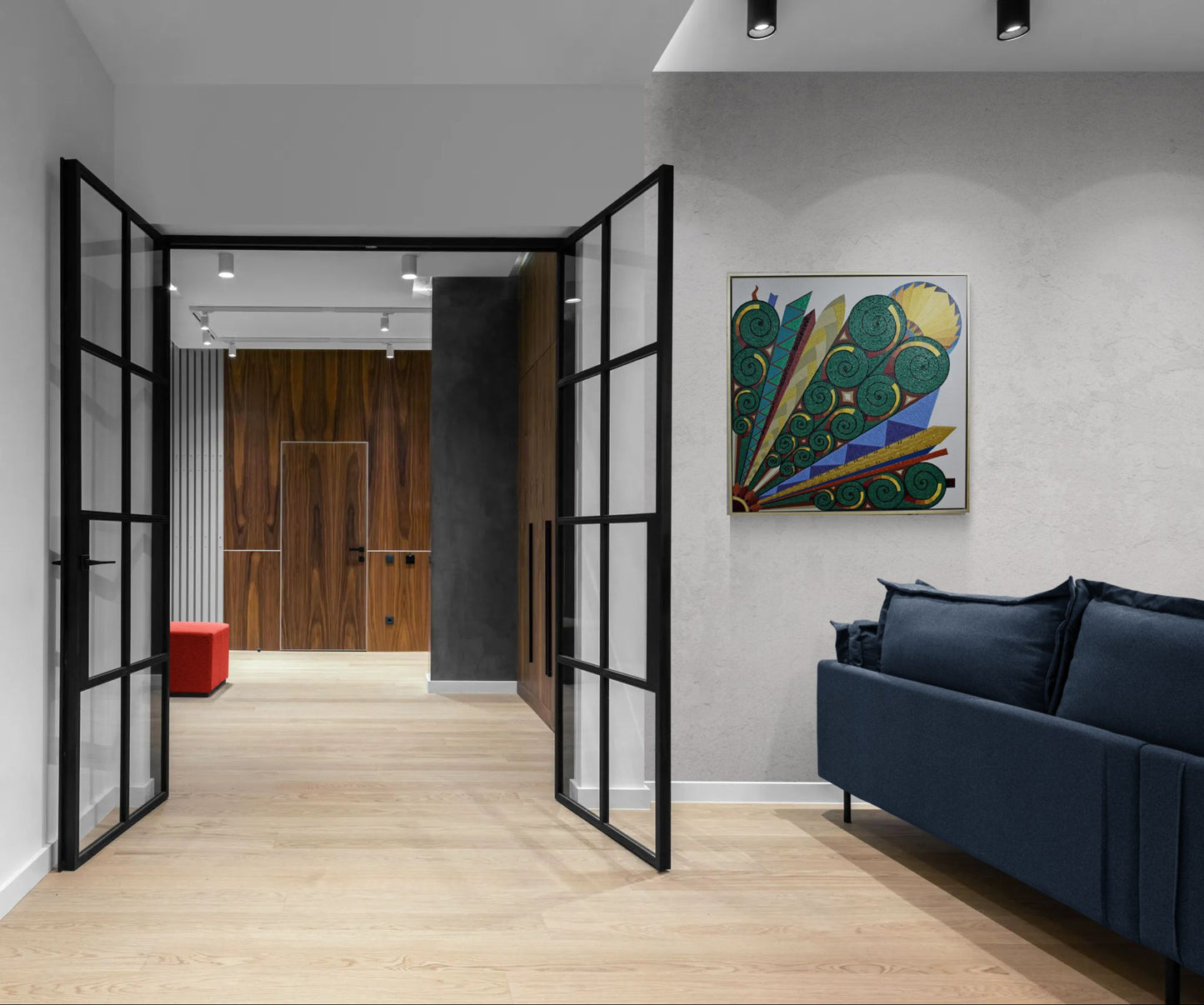 CEILING a textural painting inspired by the metal ceilings of Australian federation homes.