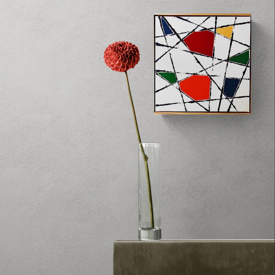 STRING THEORY 6 uses string to form organic black lines for this abstract work.