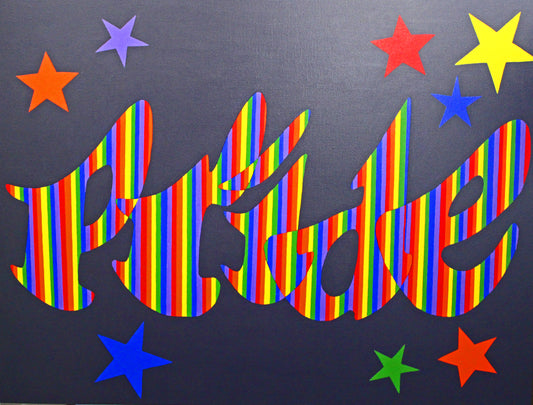 PRIDE original artwork with a strong positive message