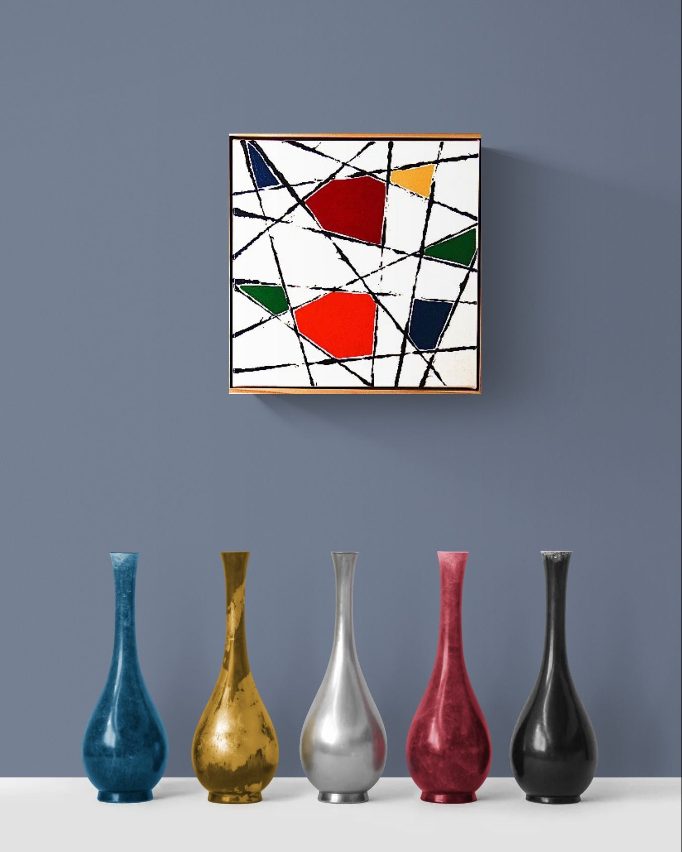 STRING THEORY 6 uses string to form organic black lines for this abstract work.