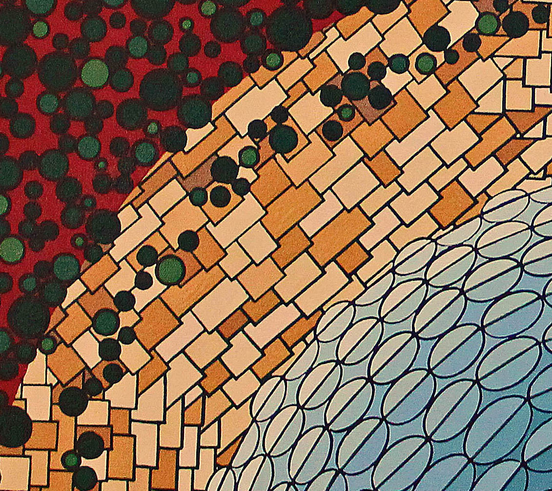 SE COVE is an abstract Australian landscape full of life, colour and movement.
