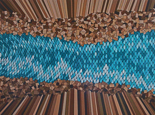 SNAKE RIVER CANYON a geometric landscape exploring the natural world.