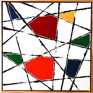 STRING THEORY 6 uses string to form organic black lines for this abstract work.