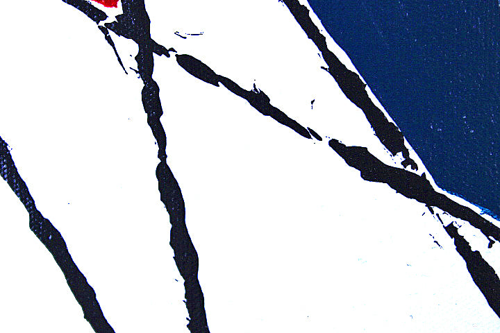 STRING THEORY 2 is a small work with a bright and colourful abstract image.