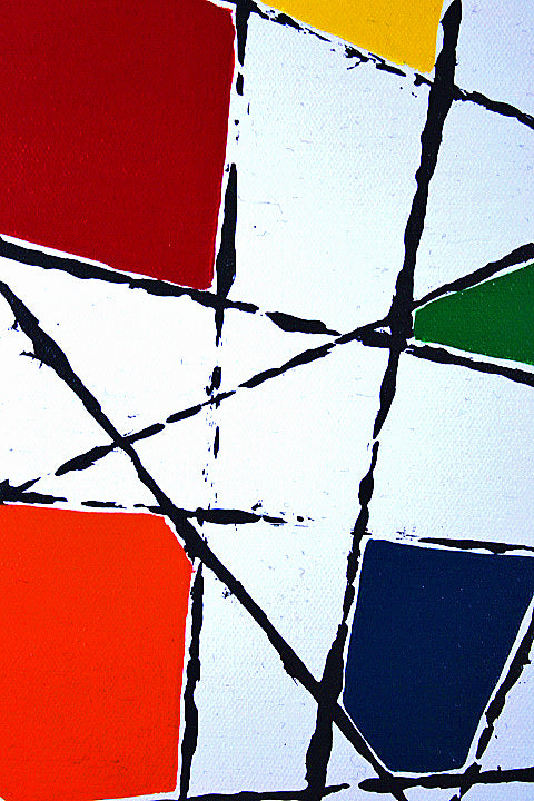 STRING THEORY 6 uses string to form organic black lines for this abstract work.