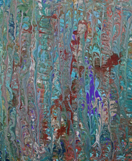 9 OUT OF 10 Abstract wall art depicting the chaos of drug withdrawal.
