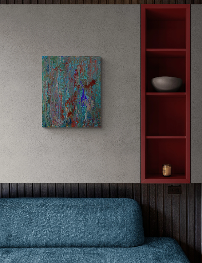 9 OUT OF 10 Abstract wall art depicting the chaos of drug withdrawal.