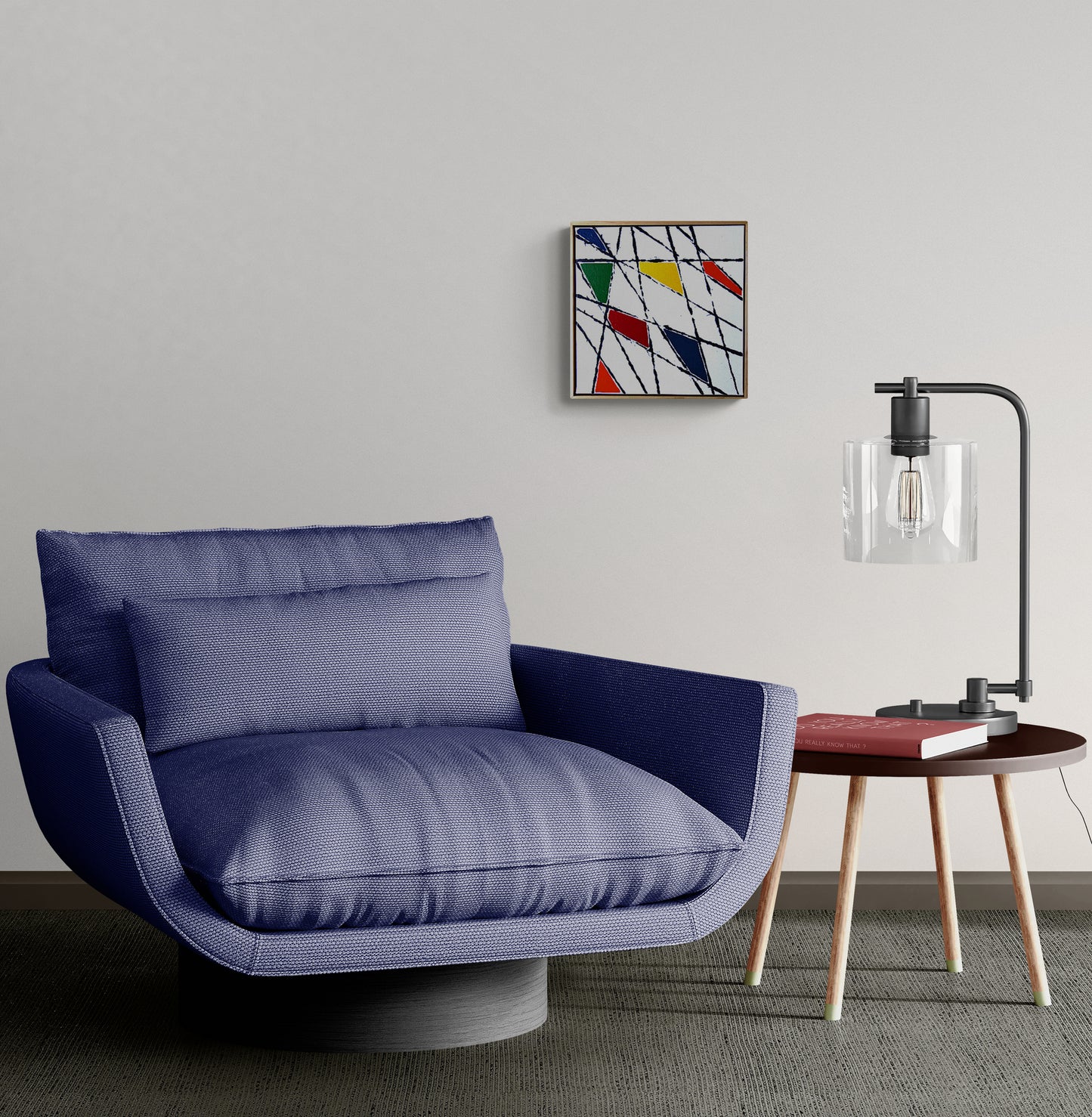 STRING THEORY 2 is a small work with a bright and colourful abstract image.